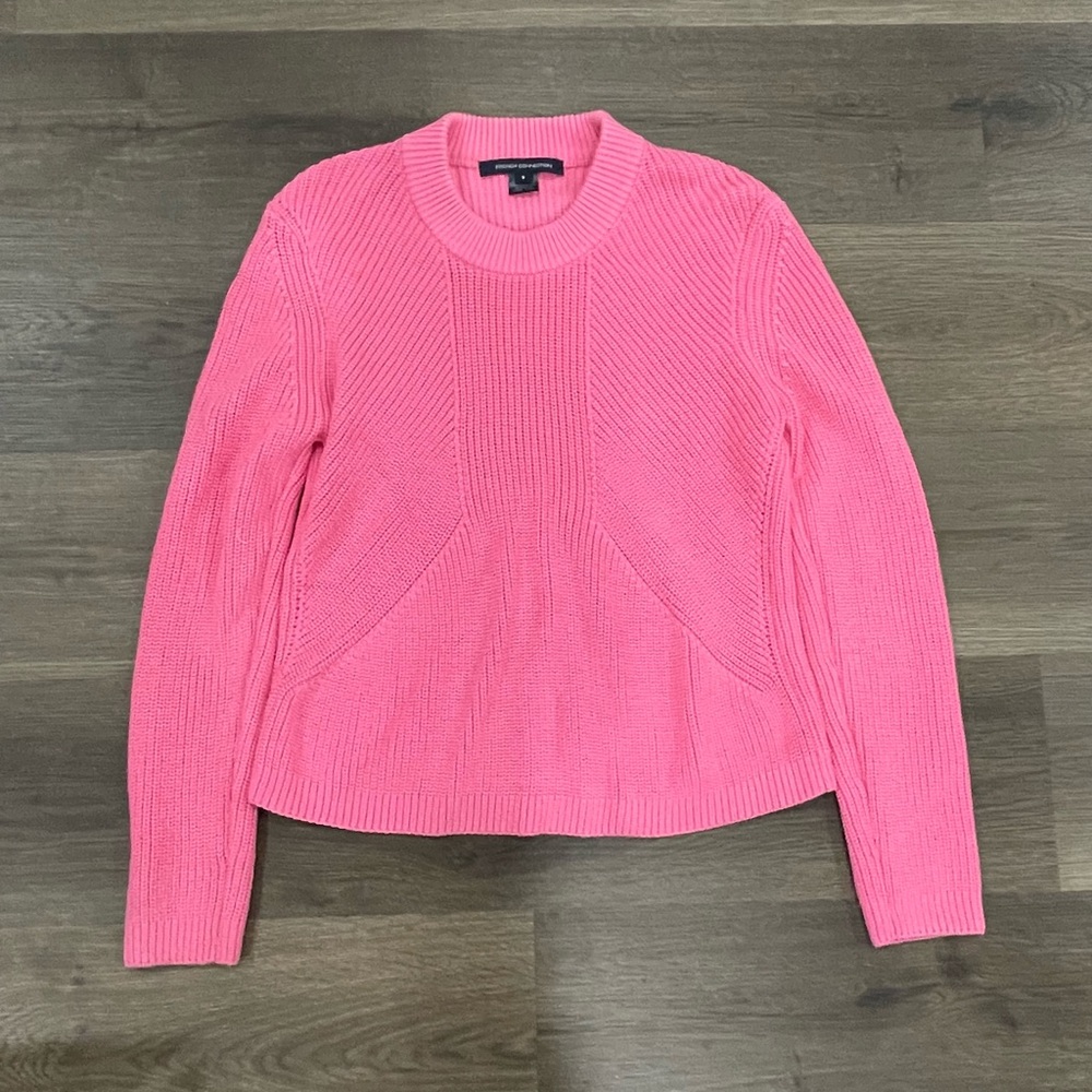 French connection pink sweater
